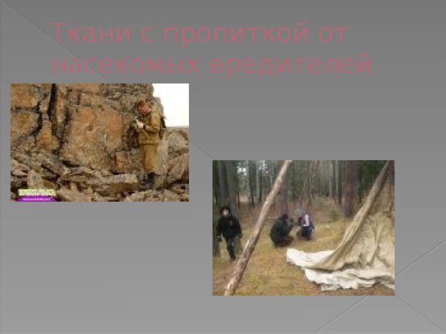 Ткани с пропиткой от насекомых вредителей 
