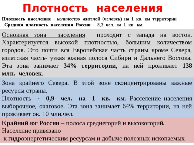 Численность населения России