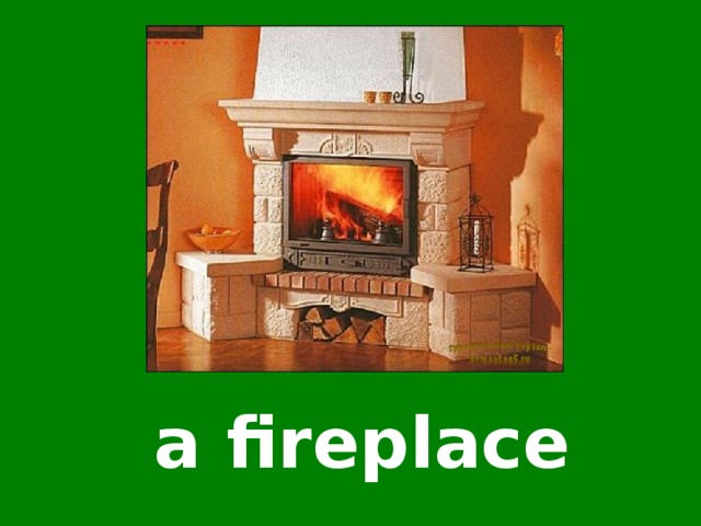 a fireplace 