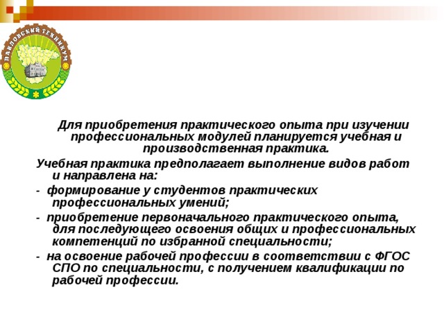 Представитель являющийся носителем профессиональной практики. Приобретение практического опыта.. Приобретение практического опыта на практике. Приобрела практический опыт. Приобрела тактический опыт.