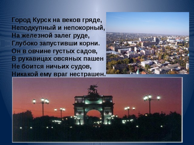 Проект мой любимый город курск