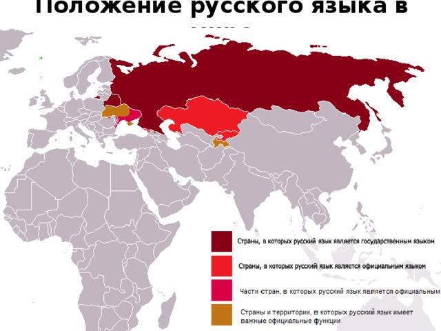 Положение русского языка в мире 