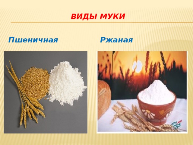 Ржаная или пшеничная мука