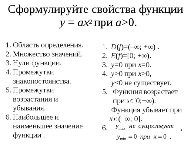 Работа 2 область определения функции. Определения нули функции возрастания и убывания. Что такое нули промежутки возрастания функции. Функции убывания область определения. Множество значений функции на промежутке.