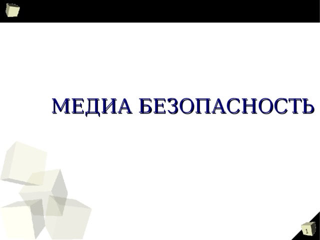   МЕДИА БЕЗОПАСНОСТЬ 