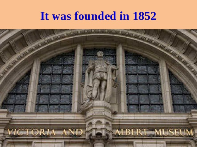 It was founded in 1852 