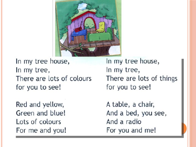 Песня me house. Песенка in my Tree House. Домик на дереве на английском с транскрипцией. Tree House перевод на русский. My House текст на английском.