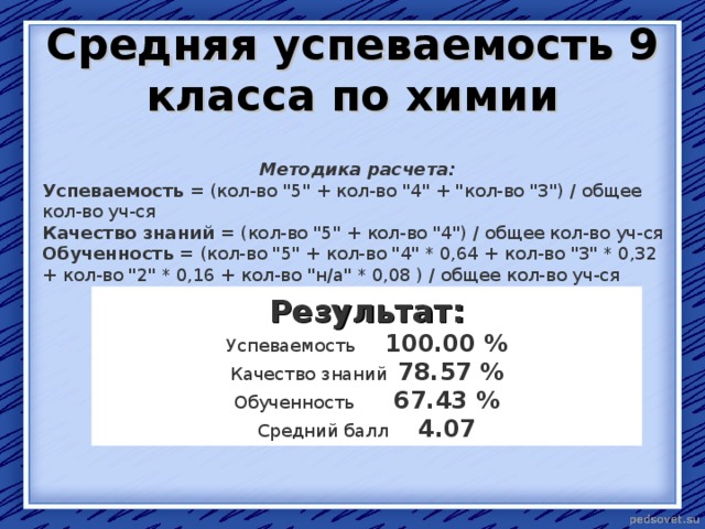 Калькулятор успеваемости. Как вычислить процент успеваемости. Процент качества и успеваемости формула. Формула качества знаний учащихся в процентах. Как рассчитать качество успеваемости.