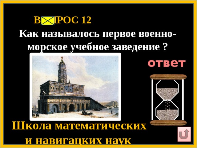 Как назывался первый. Навигацкая школа это военно Морское учебное заведение.