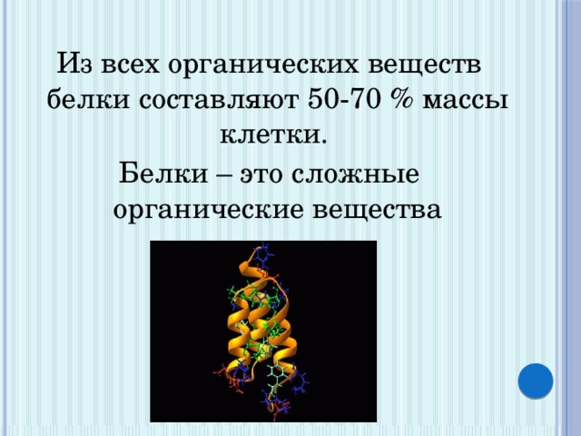 Органические соединения белки