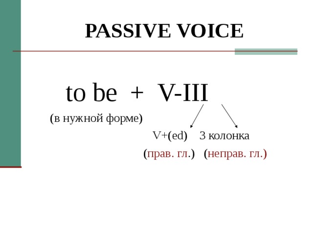 Passive voice to ask. Passive Voice презентация. Страдательный залог презентация. Пассив Войс. Passive Voice формула.