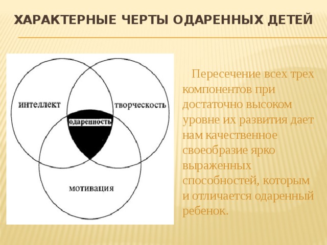 Наиболее важной в плане понимания качественного своеобразия природы одаренности является