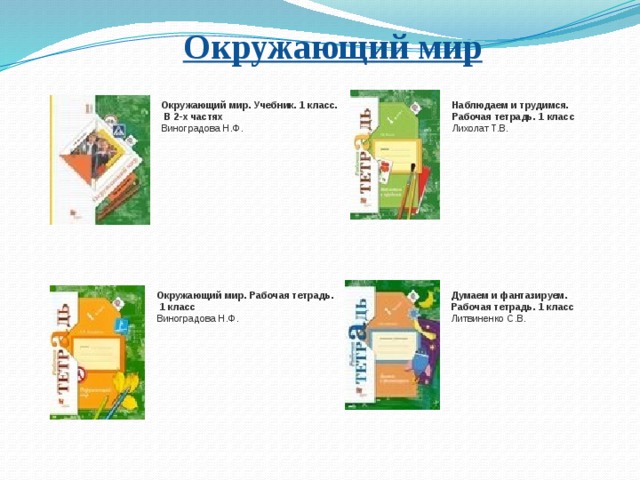 Учебник виноградовой 1 класс окружающий мир