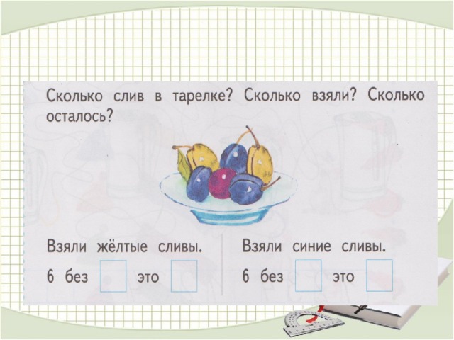 Взять количестве. Сколько слив в тарелке сколько взяли сколько осталось. Урок 1 математика 1 класс школа 21 века. Сколько слив в тарелке. Урок 1 математика 1 класс школа 21 века презентация.