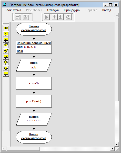 Программа для рисования блок схема алгоритма