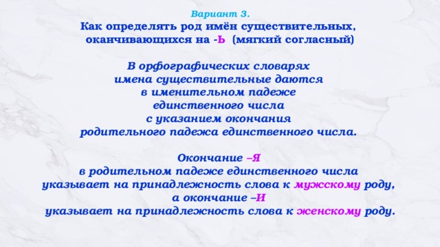 Определи род слова имя. Род имен существительных оканчивающихся на ь знак. Существительные мужского рода оканчивающиеся на ь. Существительные оканчивающиеся на ь женского рода. Существительные женского рода, оканчивающиеся на -ия.