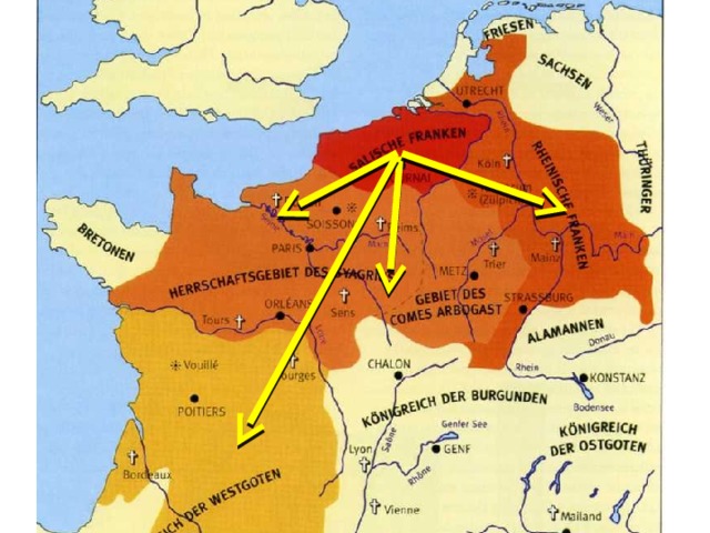 Древнегерманские племена карта