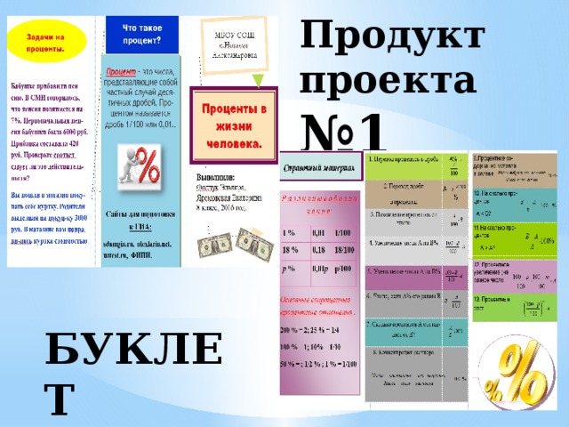 Продукт буклет к проекту