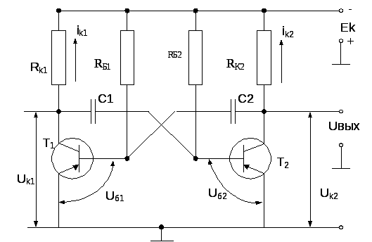 Симметричная схема мультивибратора