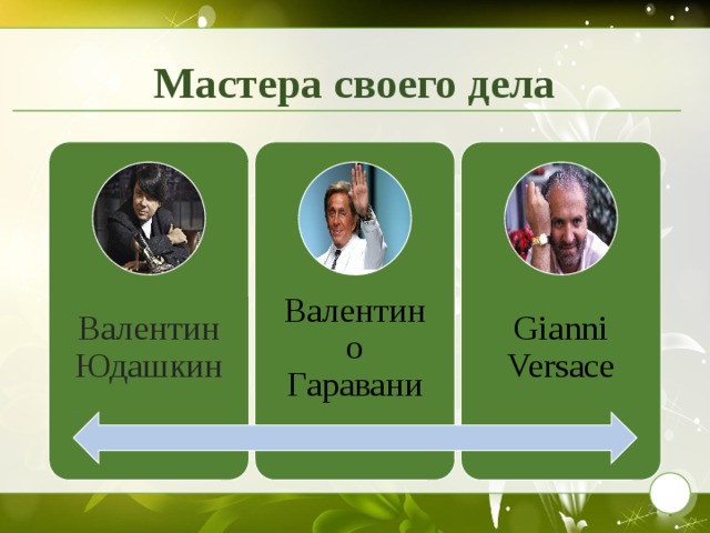 Мастера своего дела Валентин Юдашкин Валентино Гаравани Gianni Versace 2 2 