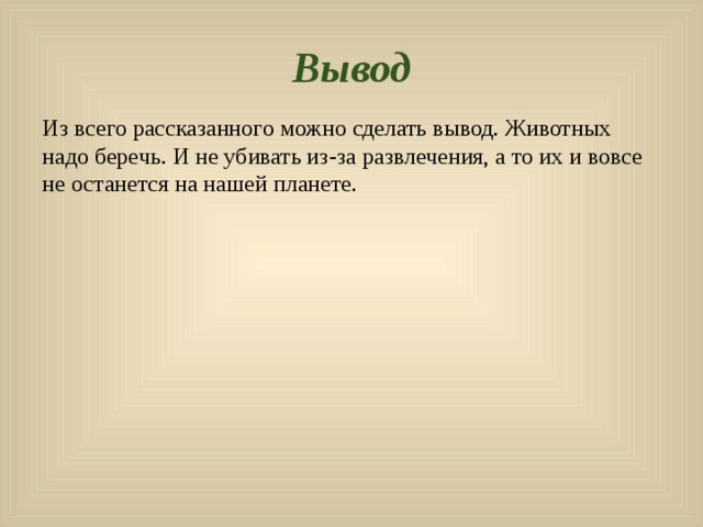 Вывод про проект