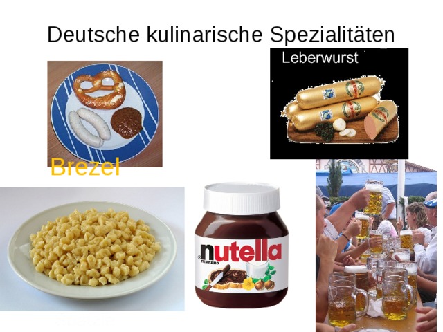 Deutsche kulinarische Spezialitäten Brezel 