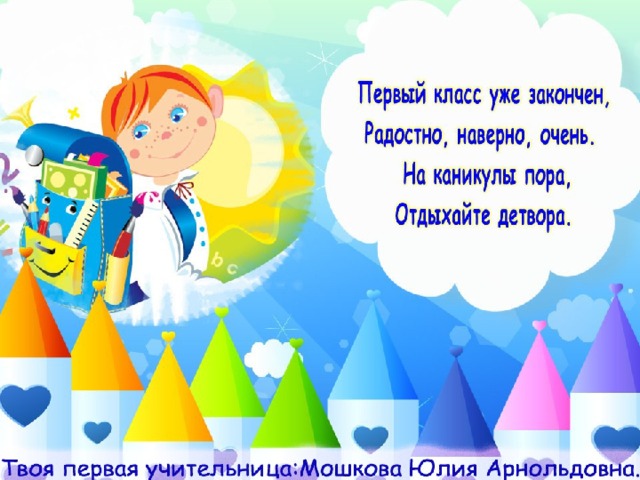 Окончание 1 класса сценарий праздника до свидания первый класс презентация