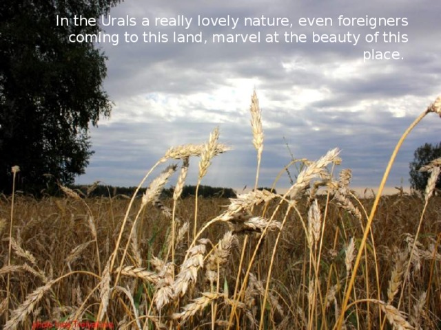 In the Urals a really lovely nature, even foreigners coming to this land, marvel at the beauty of this place. 