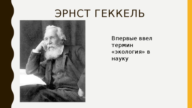 Термин экология ввел в науку