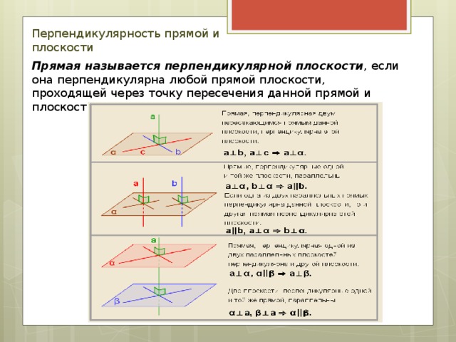 Как доказать перпендикулярность прямых