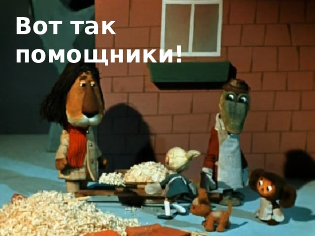 Вот так помощники!  