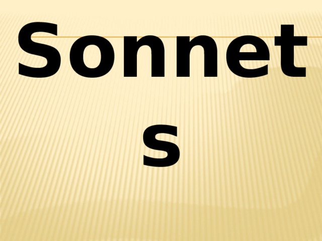 Sonnets 