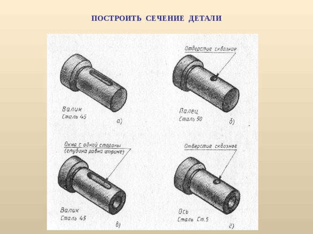 Валик сталь 45 чертеж