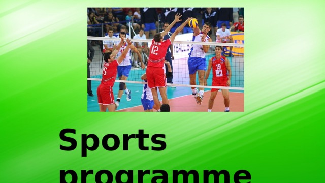 Sports programme 