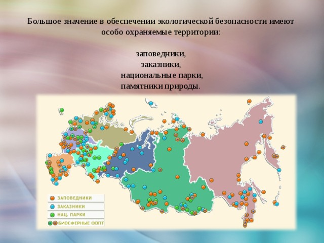 Экологическая безопасность россии тест
