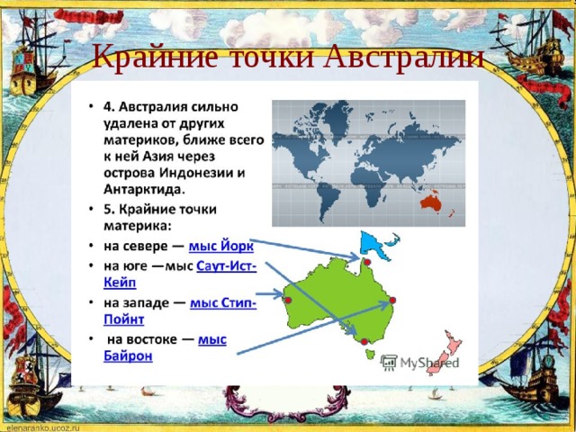 Крайние точки Австралии 7 класс география. Крайняя Северная точка материка Австралии на карте. Самые крайние точки Австралии и их координаты на карте.