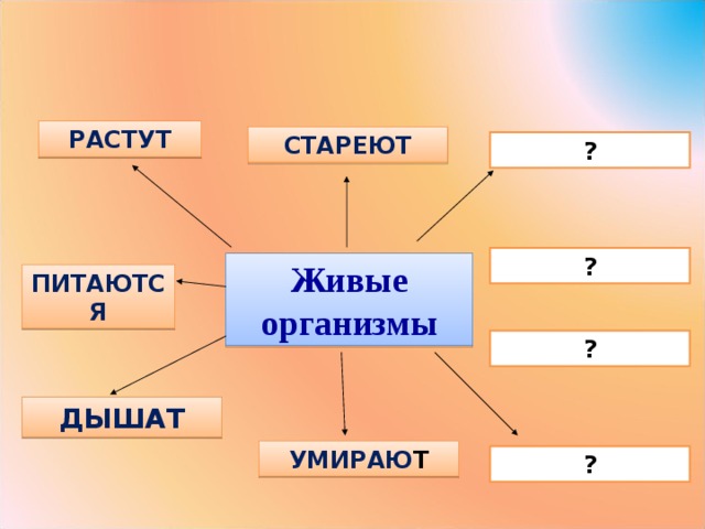 Растения признаки живых организмов