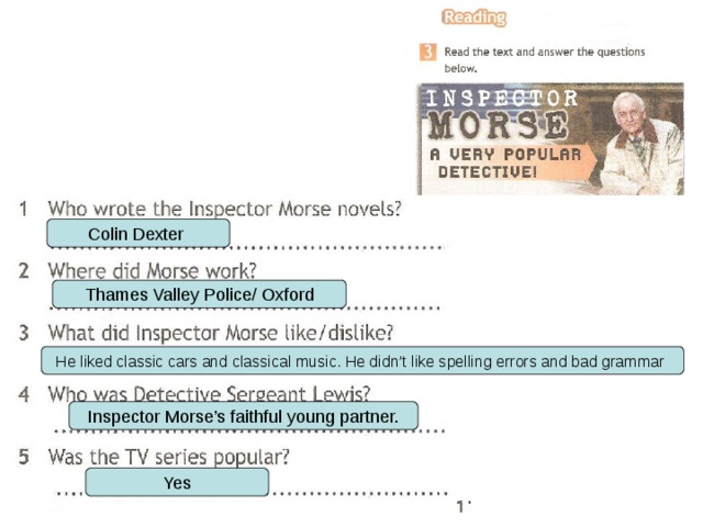 Read the text answer the questions. Who wrote the Inspector Morse novels. Read the text and answer the questions below. Read the text and answer the questions 7 класс. A read the text and answer the questions Bellow.