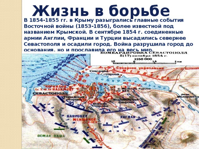 Карта севастополя 1854 1855