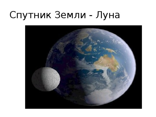 Спутник Земли - Луна 
