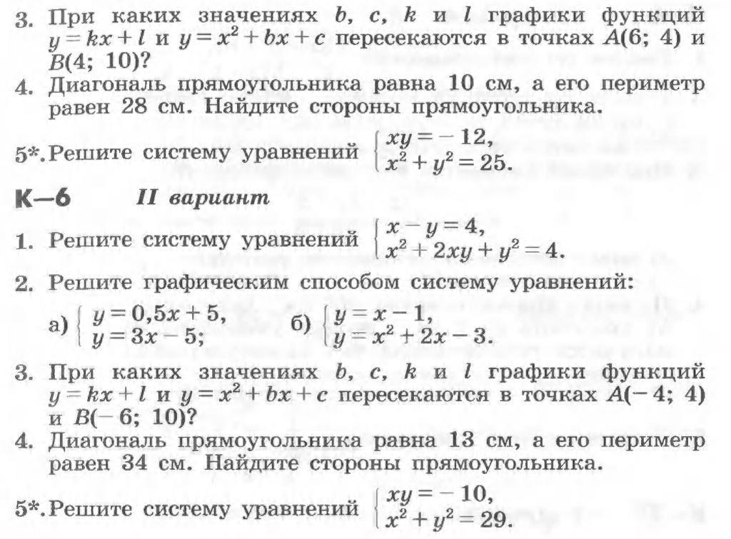 Итоговая контрольная родная литература 8 класс