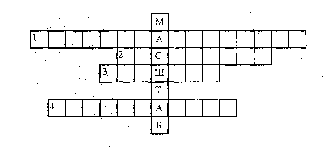 Кроссворд единица