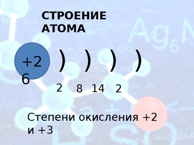 Нарисовать строение кальция