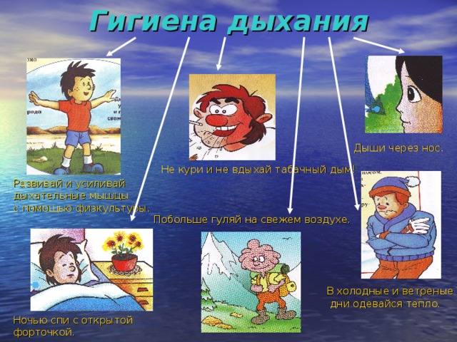 Гигиена дыхания презентация 3 класс
