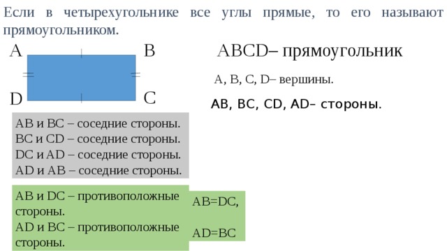 Ось симметрии прямоугольника фото