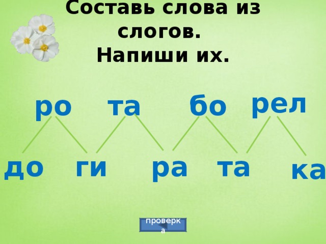 Схема слога ги