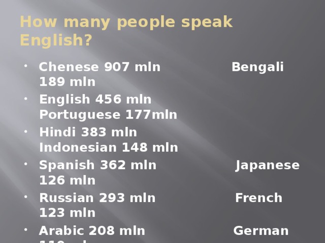 English values. Topic Radio.