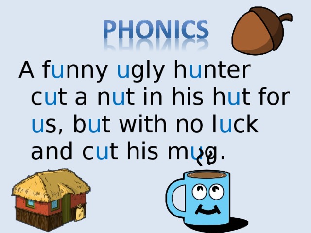 A f u nny u gly h u nter c u t a n u t in his h u t for u s, b u t with no l u ck and c u t his m u g. 