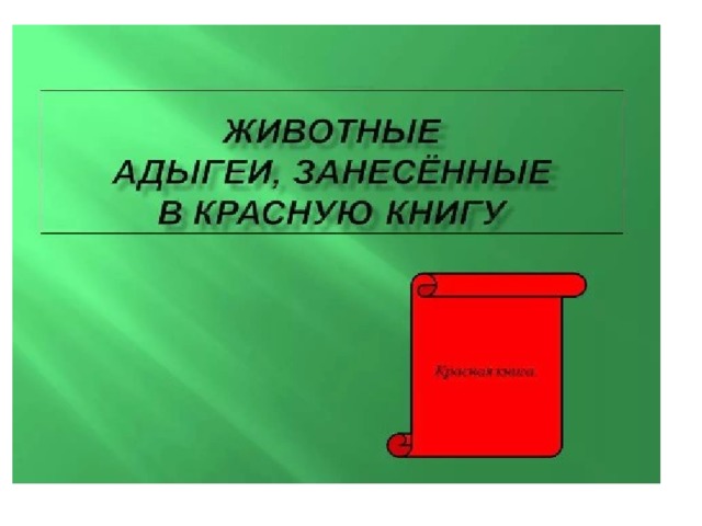 Красная книга адыгеи проект