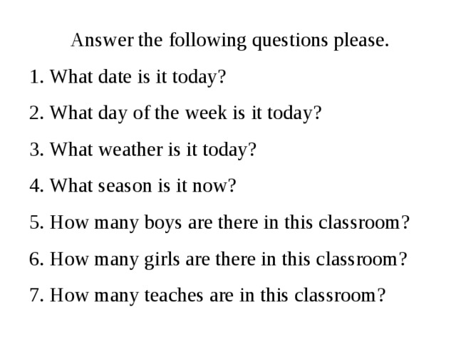 9 answer the following questions. Рапорт дежурного на английском. Рапорт дежурного на уроке английского языка. Вопросы для дежурного по английскому языку. Дежурство на английском языке на уроке.